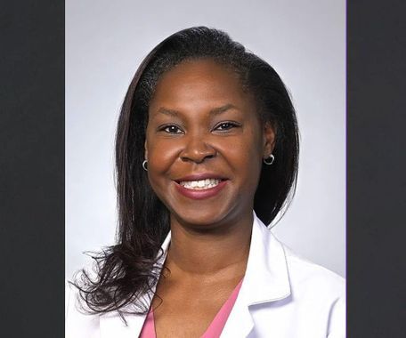 image promoting the naming of Dr. Maya Clark-Cutaia as the inaugural Evelyn Lauder Associal Dean for Nurse Practitioner Programs